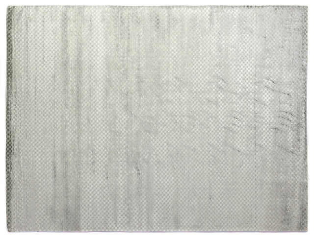 Exquisite Rugs Bubble Hand Loomed Viscose in 3529 Light Silver 12' x 15' Area Rug