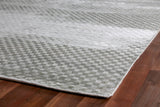 Exquisite Rugs Bubble Hand Loomed Viscose in 3529 Light Silver 12' x 15' Area Rug