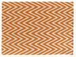 Exquisite Rugs Flatweave Flatweave New Zealand Wool in 3550 Orange/White 5' x 8' Area Rug
