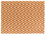 Exquisite Rugs Flatweave Flatweave New Zealand Wool in 3550 Orange/White 5' x 8' Area Rug