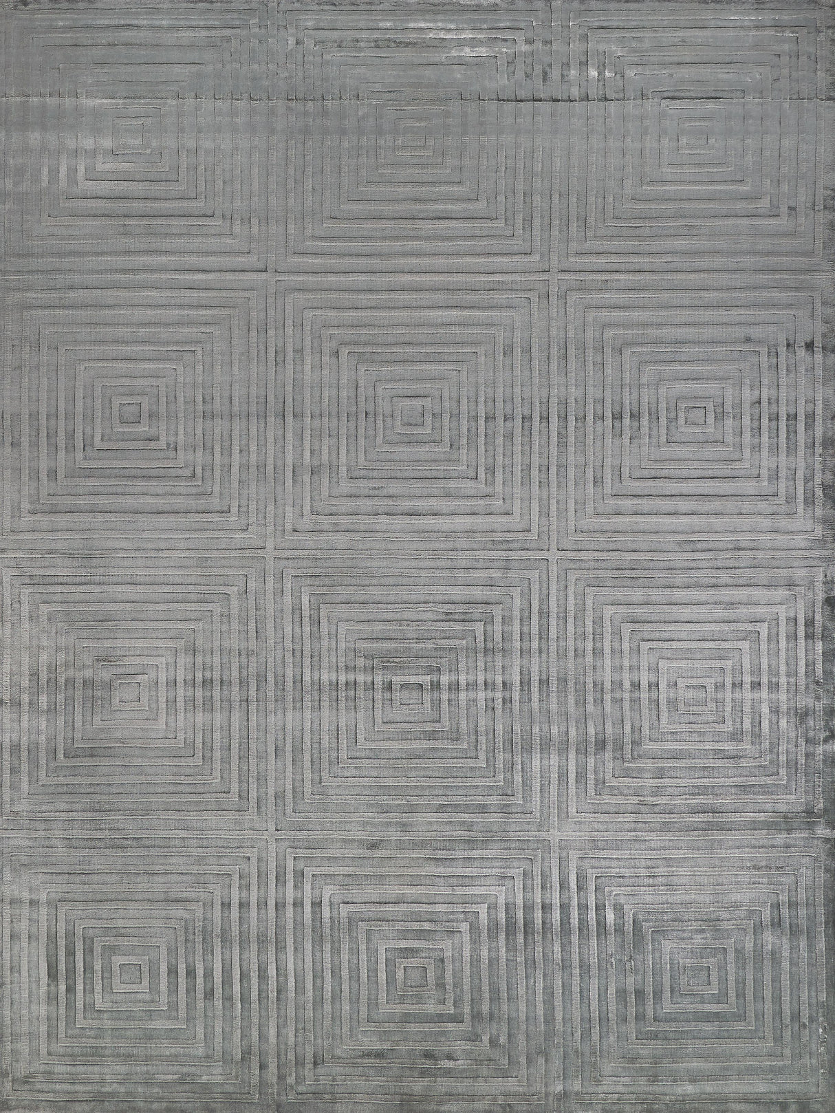 Exquisite Rugs Dove Embossed Hand Loomed Viscose in 3572 Aqua 8' x 10' Area Rug