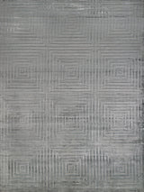 Exquisite Rugs Dove Embossed Hand Loomed Viscose in 3572 Aqua 8' x 10' Area Rug