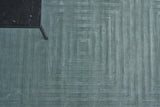Exquisite Rugs Dove Embossed Hand Loomed Viscose in 3572 Aqua 8' x 10' Area Rug