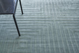 Exquisite Rugs Dove Embossed Hand Loomed Viscose in 3572 Aqua 8' x 10' Area Rug