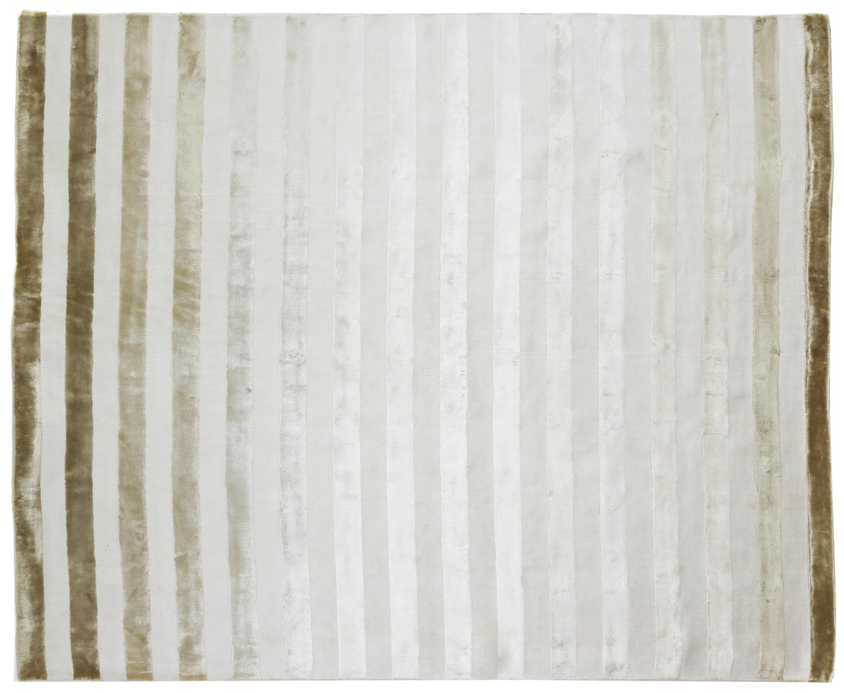 Exquisite Rugs Rugby Hand Loomed Viscose in 3608 Beige 10' x 14' Area Rug
