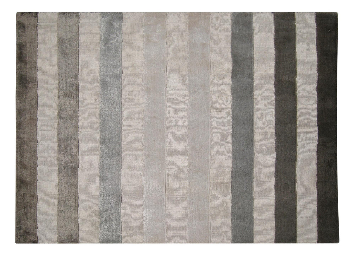 Exquisite Rugs Rugby Hand Loomed Viscose in 3609 Brown 10' x 14' Area Rug
