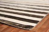 Exquisite Rugs Rugby Hand Loomed Viscose in 3609 Brown 10' x 14' Area Rug