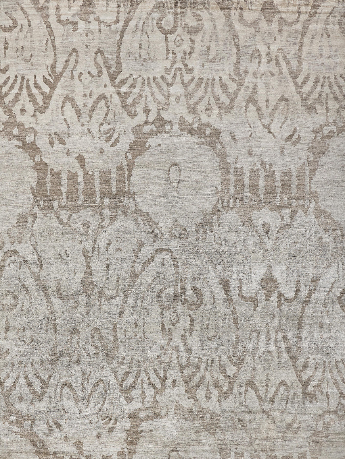 Exquisite Rugs Antique'd Silk Hand Knotted Bamboo Silk in 3631 Beige/Light Brown 8' x 10' Area Rug