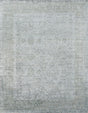 Exquisite Rugs Antique'd Silk Hand Knotted Bamboo Silk in 3632 Green/Aqua 8' x 10' Area Rug