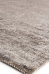 Exquisite Rugs Antique'd Silk Hand Knotted Bamboo Silk in 3707 Taupe 9' x 12' Area Rug
