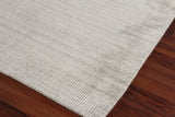 Exquisite Rugs Robin Hand-loomed Bamboo Silk/Wool 3781 Silver 2' x 3' Area Rug