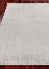 Exquisite Rugs Robin Hand-loomed Bamboo Silk/Wool 3781 Silver 2' x 3' Area Rug