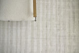 Exquisite Rugs Robin Stripe Hand-loomed Bamboo Silk/Wool 3786 Taupe 2' x 3' Area Rug