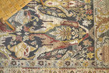 Exquisite Rugs Jurassic Hand Knotted New Zealand Wool in 3800 Charcoal/Beige 9' x 12' Area Rug