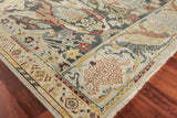 Exquisite Rugs Jurassic Hand Knotted New Zealand Wool in 3800 Charcoal/Beige 9' x 12' Area Rug