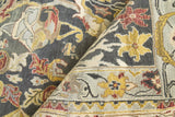 Exquisite Rugs Jurassic Hand Knotted New Zealand Wool in 3800 Charcoal/Beige 9' x 12' Area Rug
