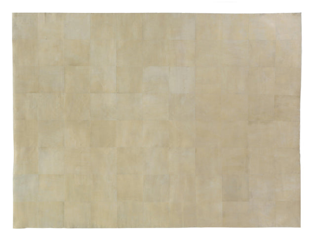 Exquisite Rugs Distressed Suede Handmade Leather Suede in 3823 Soft Gold 8' x 11' Area Rug