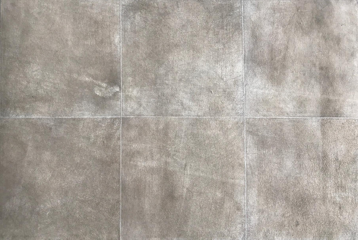 Exquisite Rugs Distressed Suede Handmade Leather Suede in 3823 Soft Gold 8' x 11' Area Rug