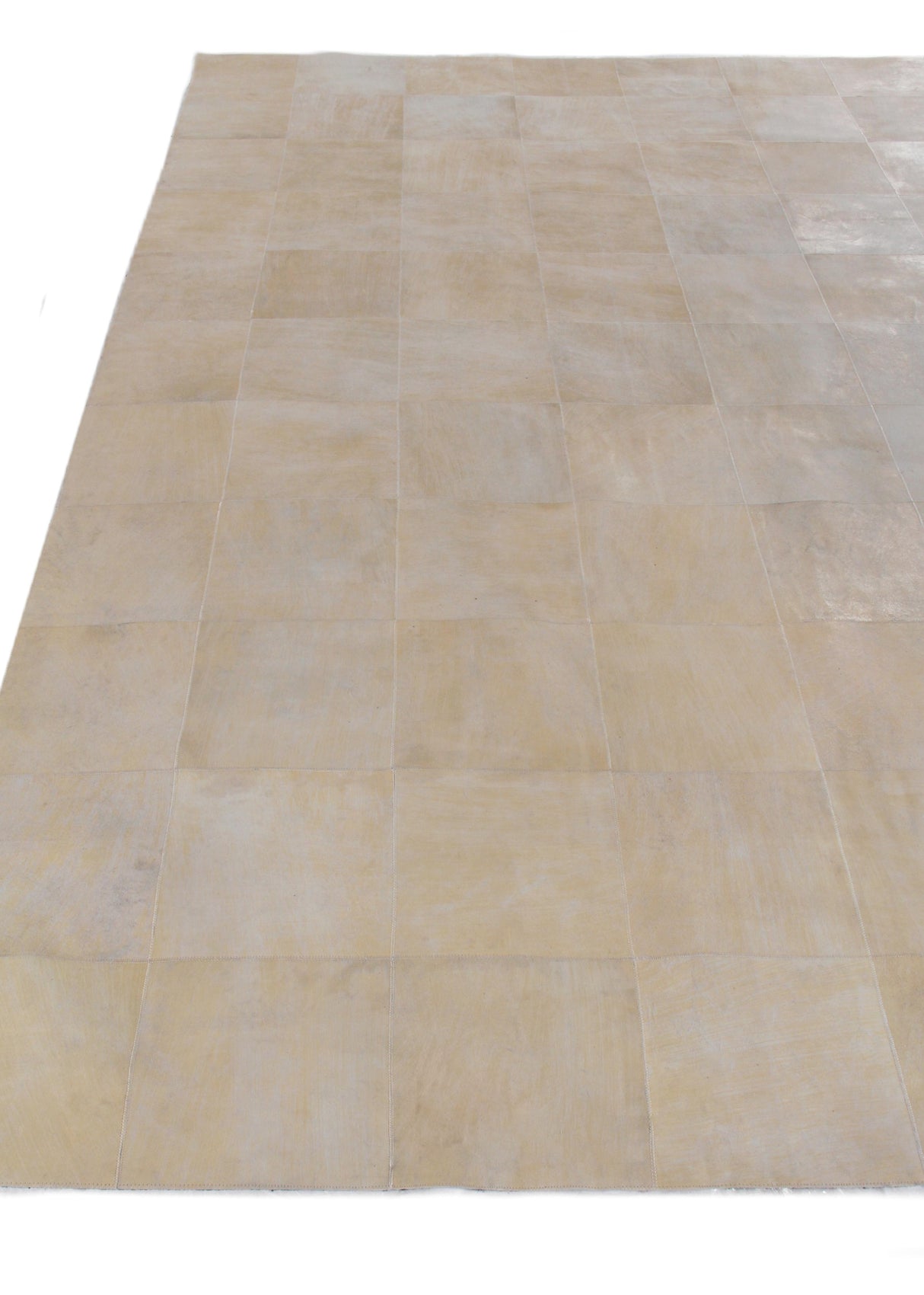 Exquisite Rugs Distressed Suede Handmade Leather Suede in 3823 Soft Gold 8' x 11' Area Rug