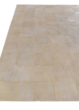 Exquisite Rugs Distressed Suede Handmade Leather Suede in 3823 Soft Gold 8' x 11' Area Rug