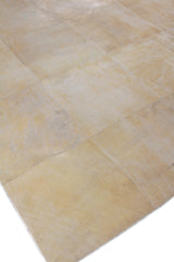 Exquisite Rugs Distressed Suede Handmade Leather Suede in 3823 Soft Gold 8' x 11' Area Rug