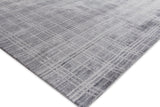Exquisite Rugs Fairbanks Hand Loomed Bamboo Silk in 3833 Gray/White 10' x 14' Area Rug