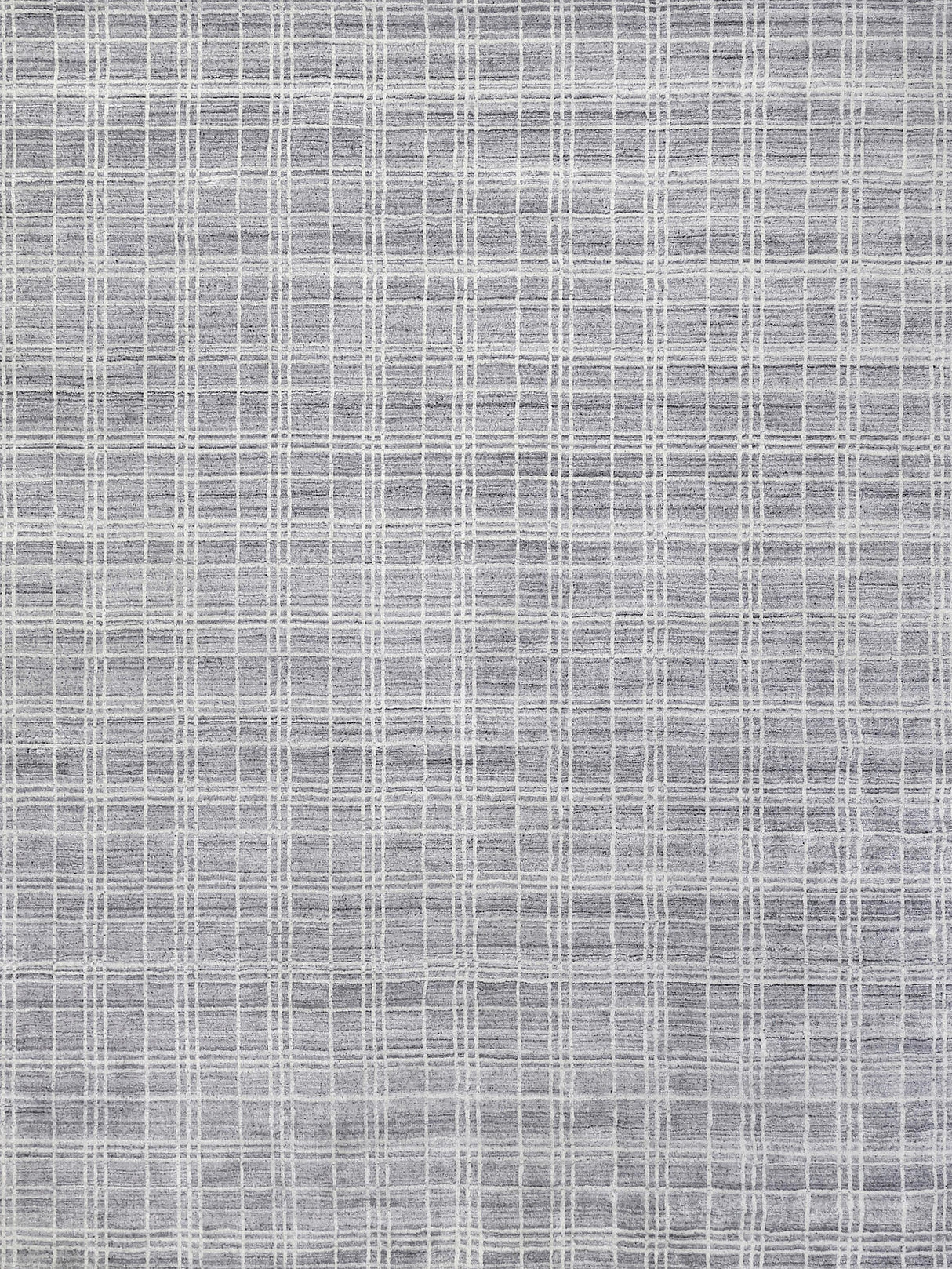 Exquisite Rugs Fairbanks Hand Loomed Bamboo Silk in 3833 Gray/White 10' x 14' Area Rug