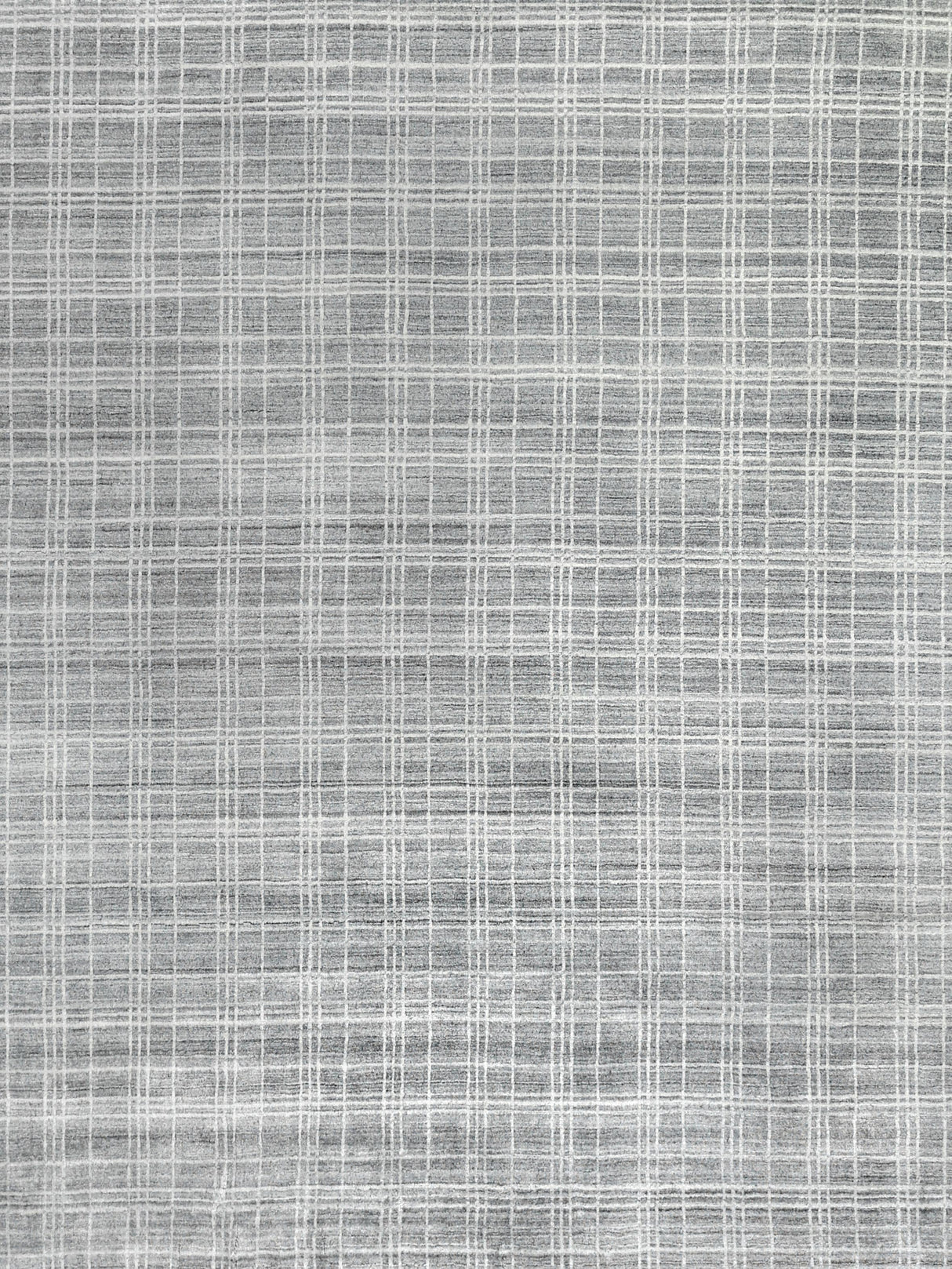 Exquisite Rugs Fairbanks Hand Loomed Bamboo Silk in 3834 Gray/White 9' x 12' Area Rug