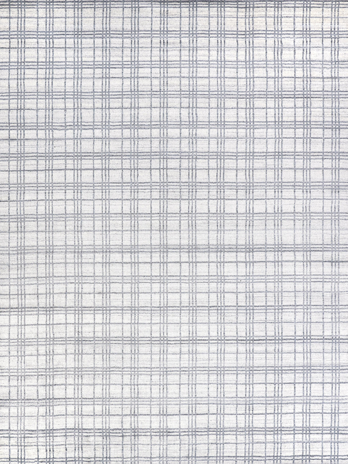 Exquisite Rugs Fairbanks Hand Loomed Bamboo Silk in 3835 White/Light Silver/Gray 9' x 12' Area Rug