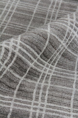Exquisite Rugs Fairbanks Hand Loomed Bamboo Silk in 3836 Silver/White 17' x 19' Area Rug
