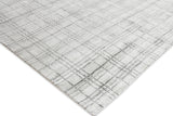 Exquisite Rugs Fairbanks Hand Loomed Bamboo Silk in 3838 White/Gray 14' x 18' Area Rug