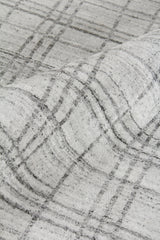 Exquisite Rugs Fairbanks Hand Loomed Bamboo Silk in 3838 White/Gray 14' x 18' Area Rug
