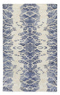Exquisite Rugs Cassina Hand Loomed Bamboo Silk in 3869 Ivory/Blue 8' x 10' Area Rug