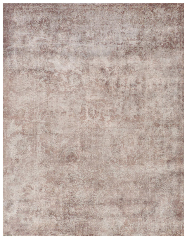 Exquisite Rugs Cassina Hand Loomed Bamboo Silk in 3899 Light Silver 8' x 10' Area Rug