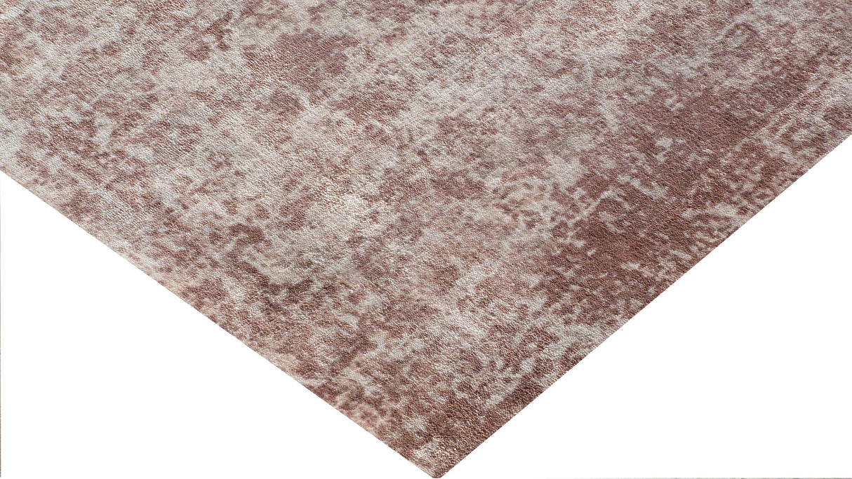Exquisite Rugs Cassina Hand Loomed Bamboo Silk in 3899 Light Silver 8' x 10' Area Rug