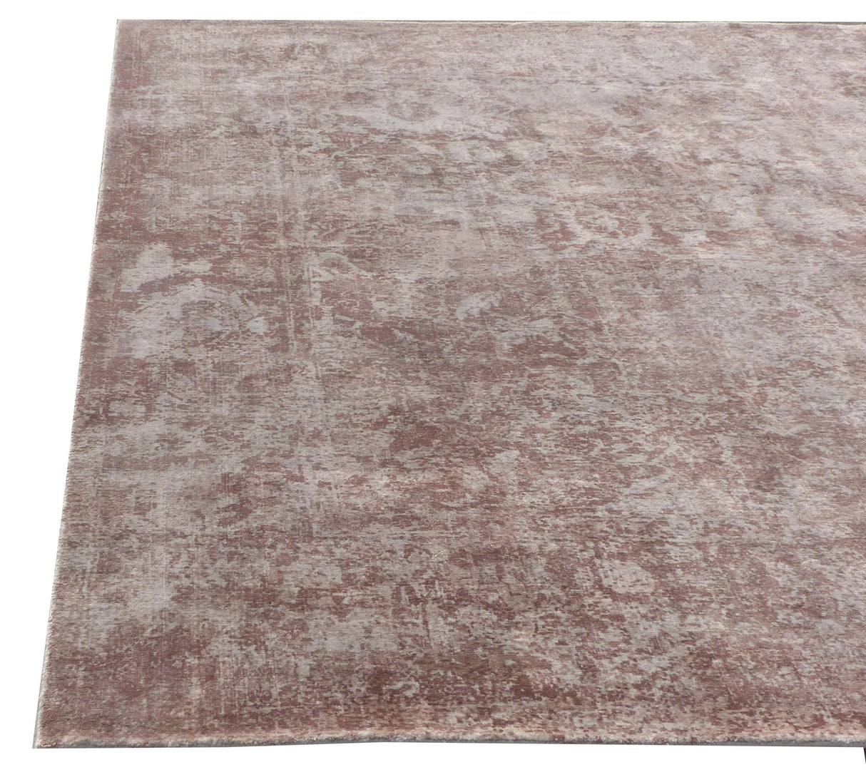 Exquisite Rugs Cassina Hand Loomed Bamboo Silk in 3899 Light Silver 8' x 10' Area Rug