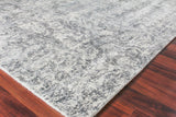 Exquisite Rugs Cassina Hand Loomed Bamboo Silk in 3904 Gray/Ivory 12' x 15' Area Rug