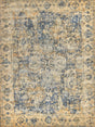 Exquisite Rugs Cassina Hand Loomed Bamboo Silk in 3906 Blue/Beige 6' x 9' Area Rug