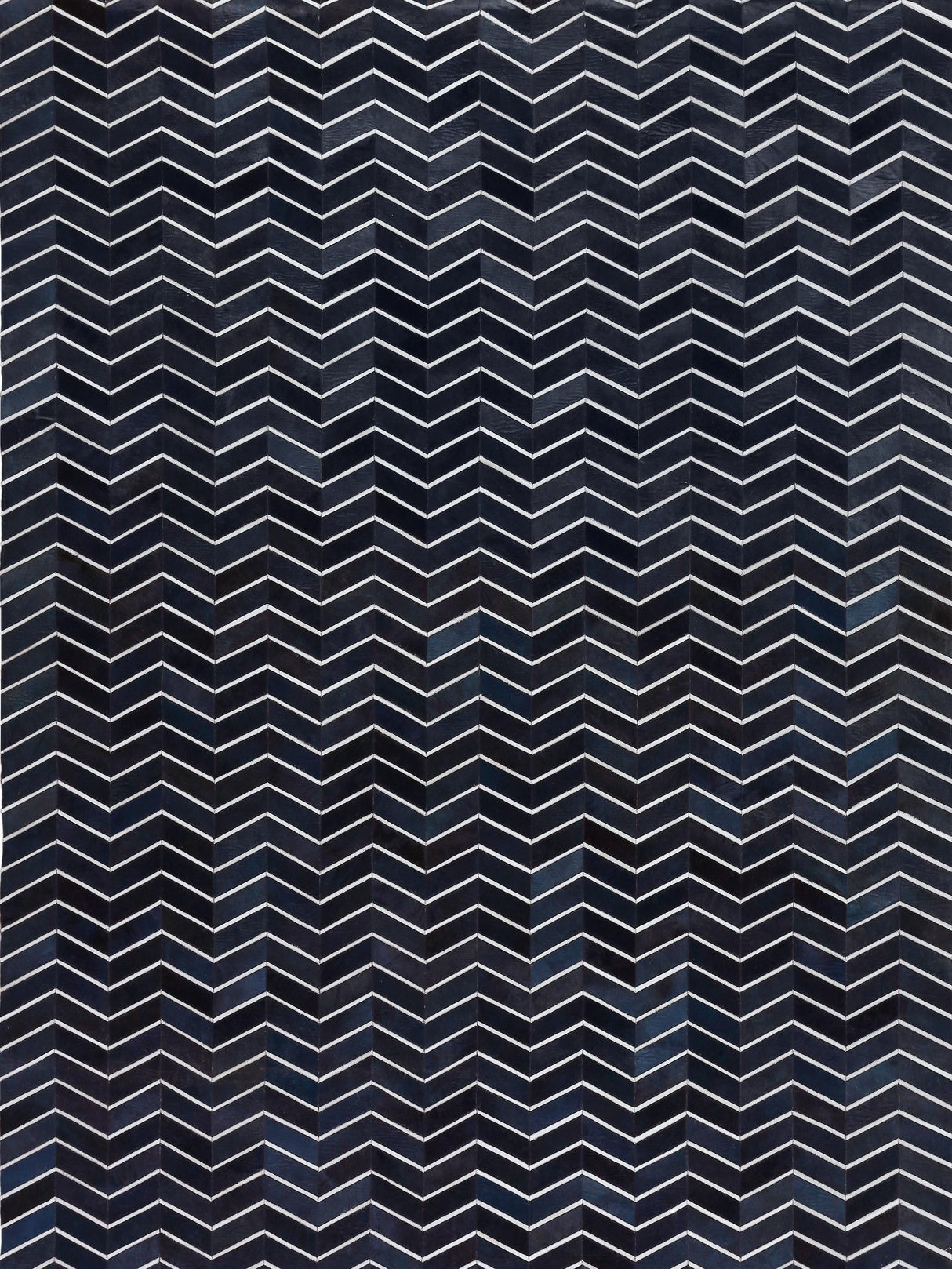 Exquisite Rugs Natural Hide Handmade Leather Hide in 3921 Blue 5' x 8' Area Rug