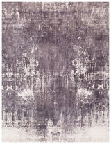 Exquisite Rugs Cassina Hand Loomed Bamboo Silk in 3931 Gray/Ivory 8' x 10' Area Rug