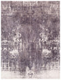Exquisite Rugs Cassina Hand Loomed Bamboo Silk in 3931 Gray/Ivory 8' x 10' Area Rug