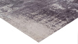 Exquisite Rugs Cassina Hand Loomed Bamboo Silk in 3931 Gray/Ivory 8' x 10' Area Rug