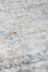 Exquisite Rugs Cassina Hand Loomed Bamboo Silk in 3934 Blue/Brown 9' x 12' Area Rug