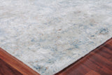 Exquisite Rugs Cassina Hand Loomed Bamboo Silk in 3934 Blue/Brown 9' x 12' Area Rug