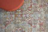 Exquisite Rugs Antolini Hand Loomed Bamboo Silk in 3942 Green/Rust 9' x 12' Area Rug