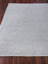 Exquisite Rugs Rialto Hand Woven Polyester/Cotton in 3958 Dark Gray 9' x 12' Area Rug
