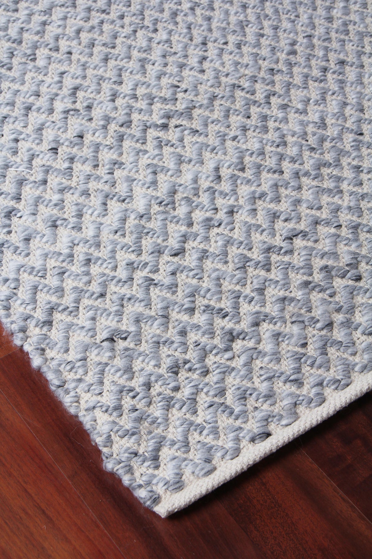 Exquisite Rugs Rialto Hand Woven Polyester/Cotton in 3958 Dark Gray 9' x 12' Area Rug