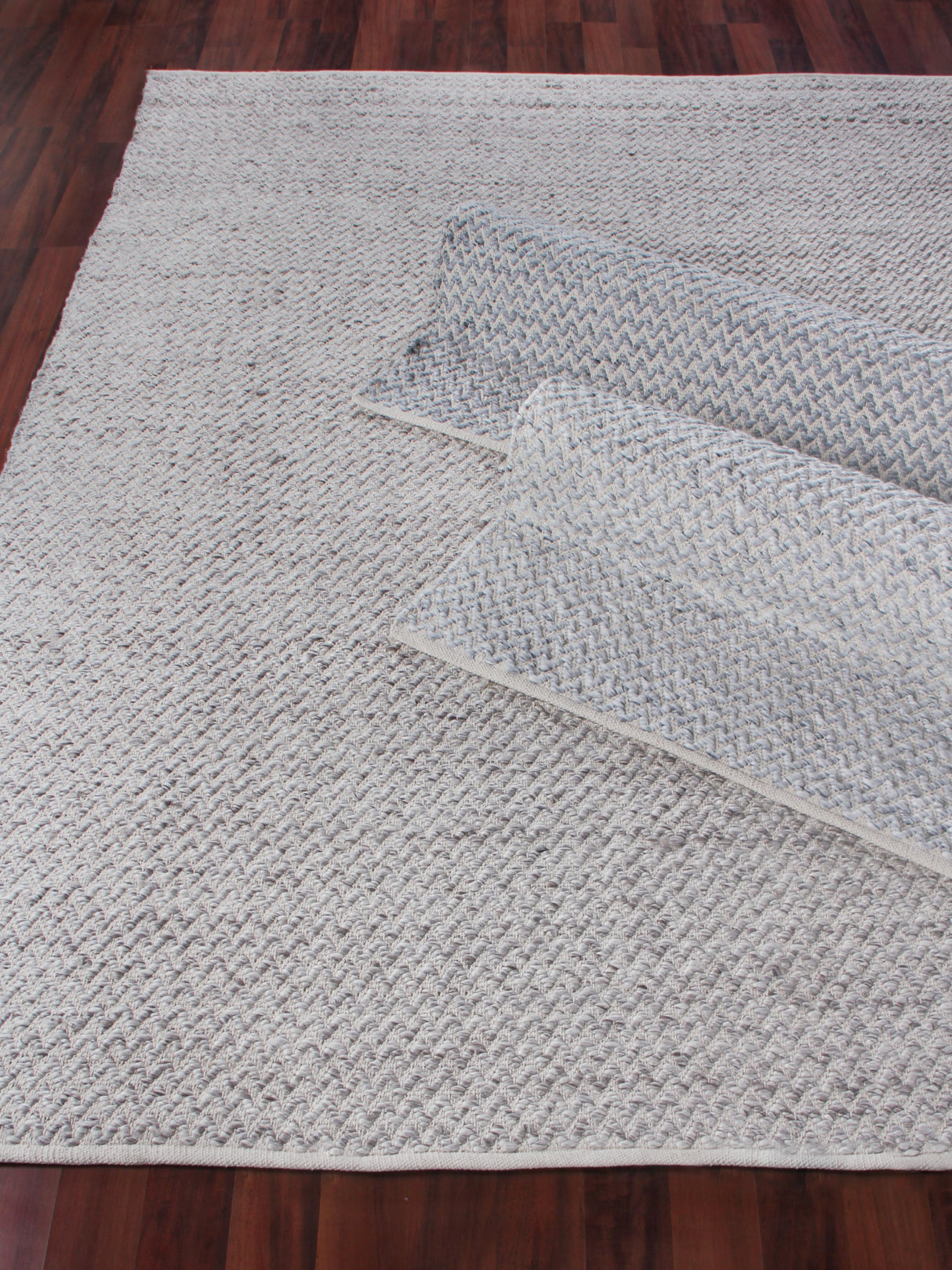 Exquisite Rugs Rialto Hand Woven Polyester/Cotton in 3958 Dark Gray 9' x 12' Area Rug
