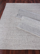 Exquisite Rugs Rialto Hand Woven Polyester/Cotton in 3958 Dark Gray 9' x 12' Area Rug