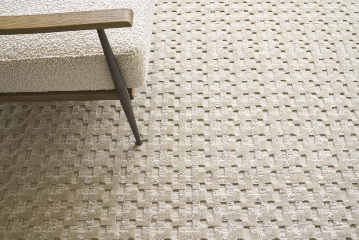 Exquisite Rugs Monroe Hand Loomed New Zealand Wool in 3961 Beige 8' x 10' Area Rug